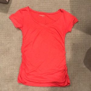 Caslon hot pink scoop neck tee